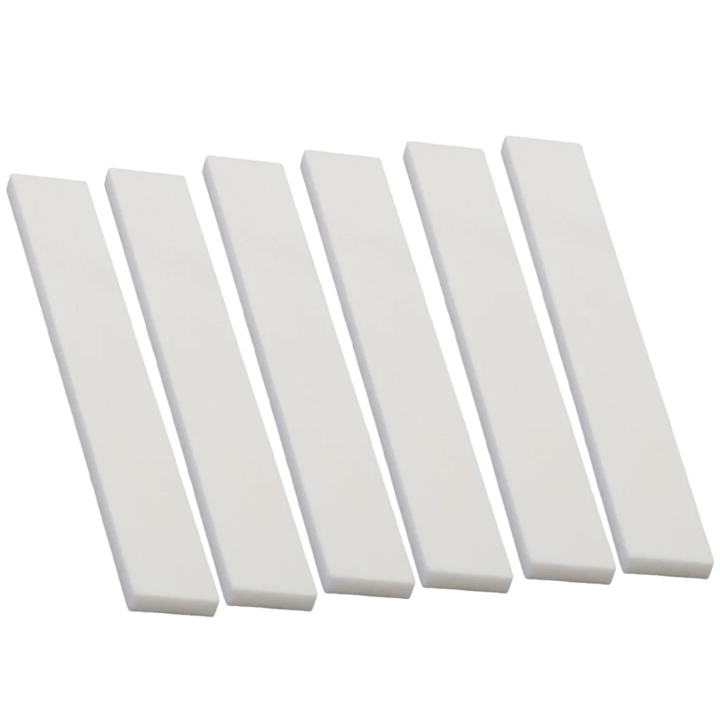 Luthier Bone Saddle Blanks For Handmade Guitar DIY Guitar Maker 6 PCS guitar nut