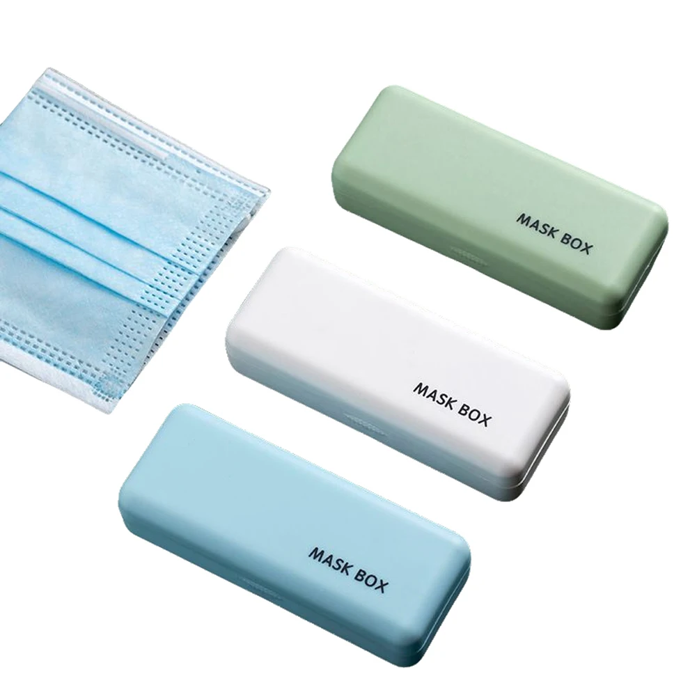 

EE 2020 New Portable Dustproof Moisture-proof Storage Box Mask Case Storage Box Band-aid Bill Temporary Storage Folder