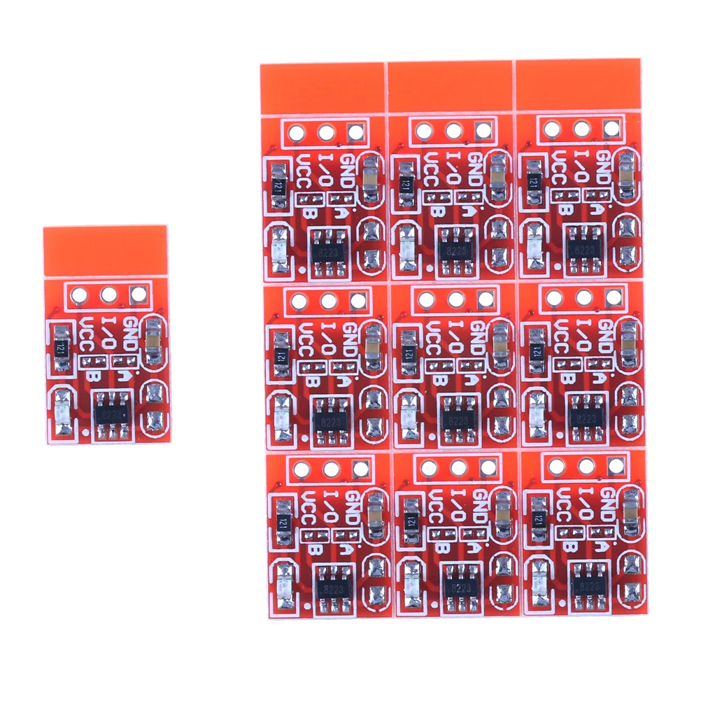 

10Pcs Self-Locking/No-Locking TTP223 Touch Key Switch Module Touching Button Capacitive Switches Jog 2.5-5.5V