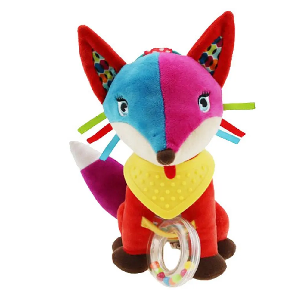 Подвесные детские милые детские игрушки, животные, погремушки, игрушки для детского сиденья, аксессуары для детских колясок, плюшевые игрушки для игр - Цвет: Fox