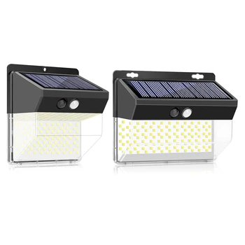 

262 LED Solar Motion Sensor Wall Light Four-sided Lighting Mpow IP65 Waterproof 3 Lighting Modes for Gates Courtyard Park Garden