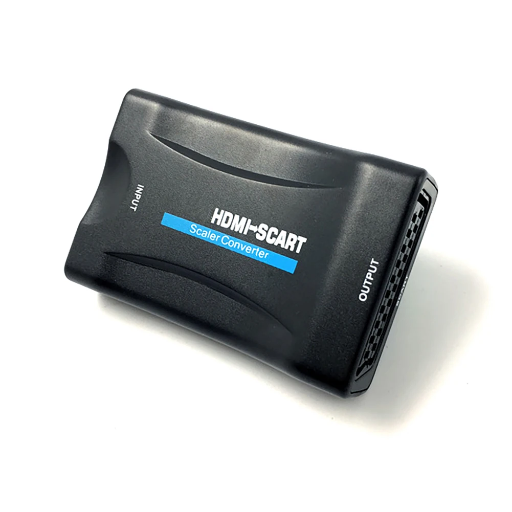Мини-Переходник HDMI-scart композитный видео конвертер стерео аудио адаптер Портативный преобразователь с usb-кабелем