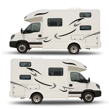 

Car Stripes Vinyl Graphics Decals Stickers For Caravan Travel Trailer Camper Van High Quality Vinyl Car Stripes Graphics