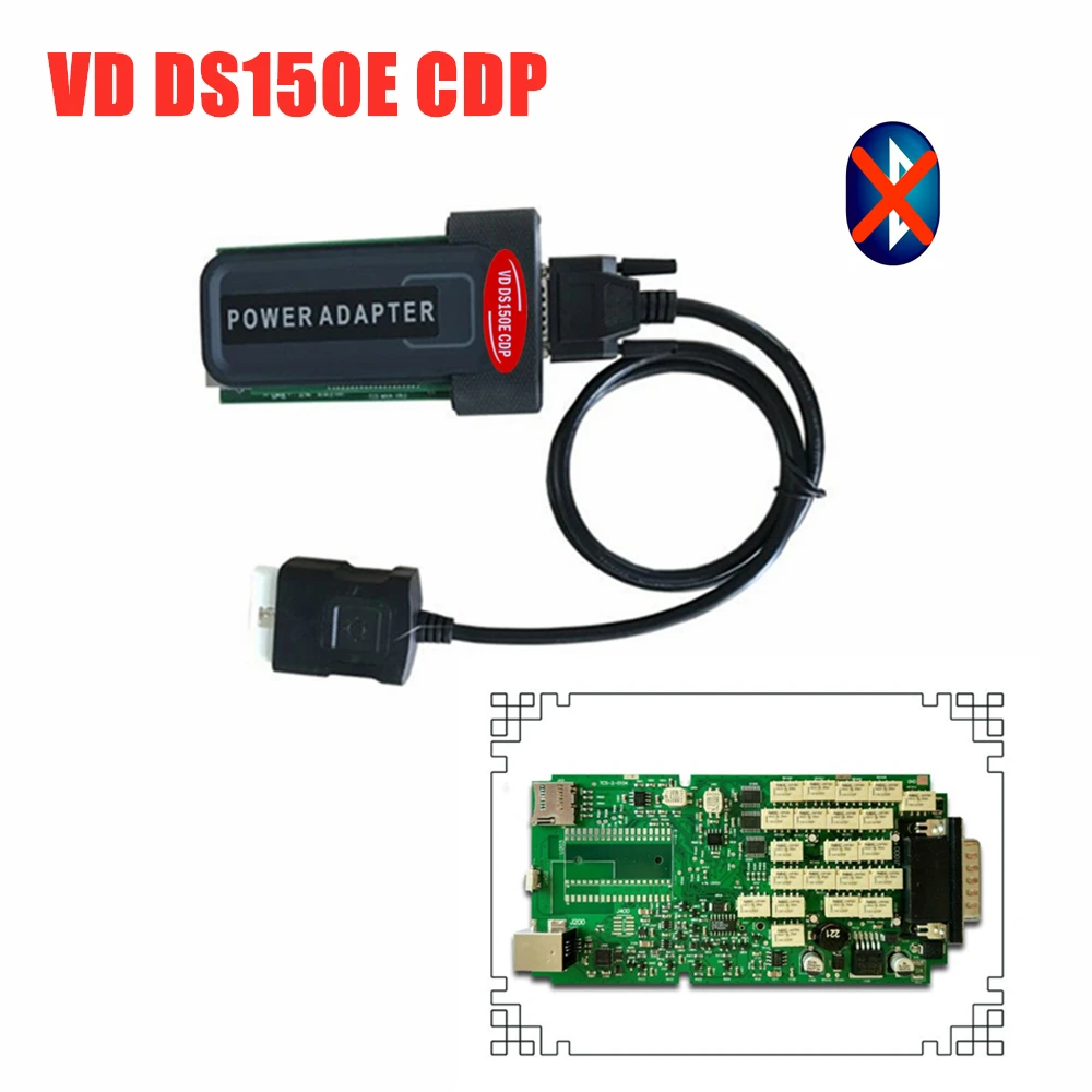 Хорошее качество! VD TCS C-D-P одноплатный с эстафетом с Bluetooth сканер для Autocoms+ 16 шт. автомобиля/грузовика кабель obd obd2 диагностический - Цвет: without bluetooth