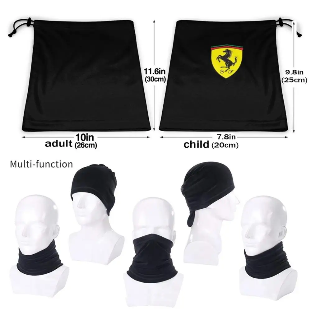 mens white scarf Ferrari Wind-Proof Dust-Proof Sport Neck Scarf Team Ferrari Ferrari Car Cars Turbo Fire Project Car mens blanket scarf