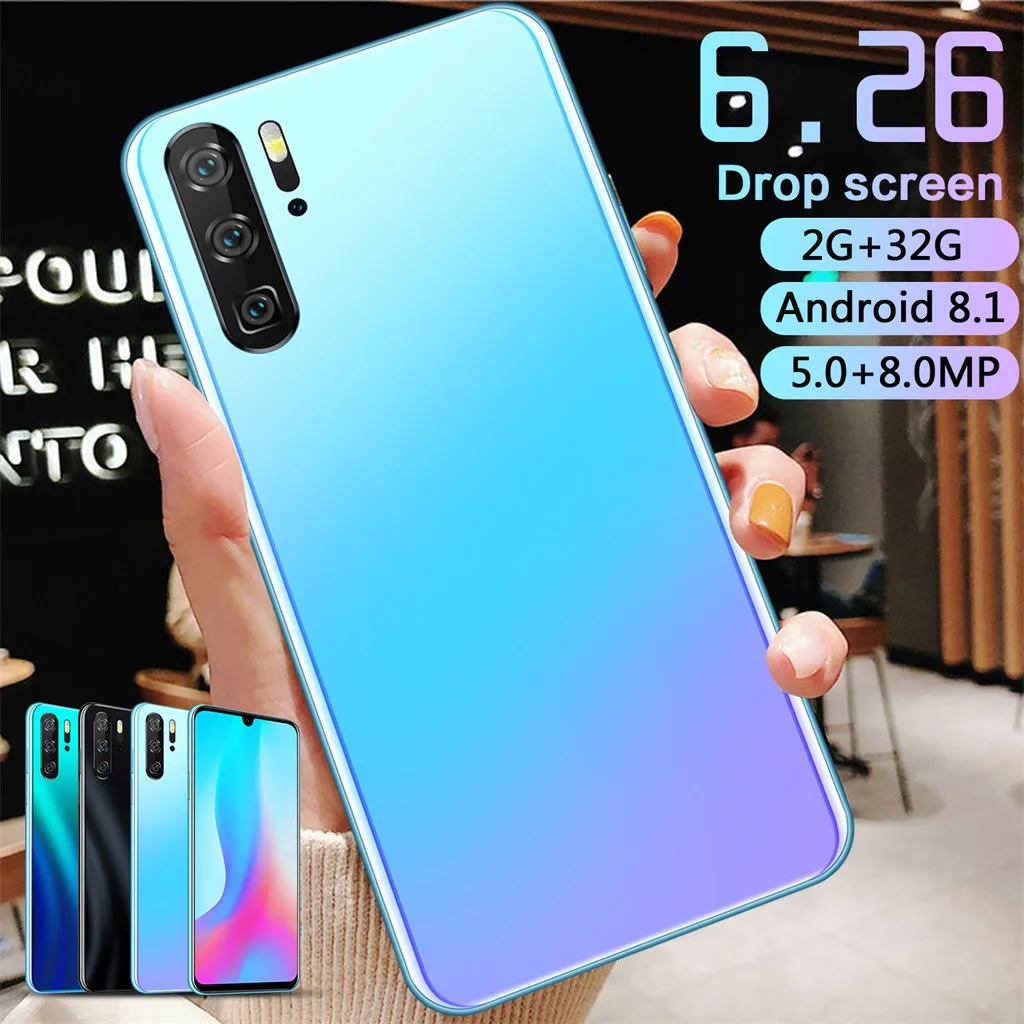 Дропшиппинг P30 Pro четырехъядерный 6,26 дюймов HD камера Android 8,1 2G+ 3 2G gps 3g мобильный телефон