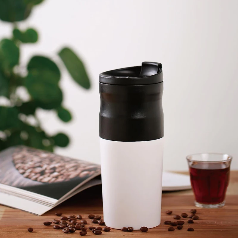 CofffeeTalk Electric Stainless Steel Coffee cup 427ml Grinder Double layer filter Mini Kitchen Bean Grind Cafe | Дом и сад