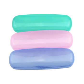 

New Arrived Portable Plastic Eyeglasses Sunglasses Hard Case Plain Glasses Holder Box