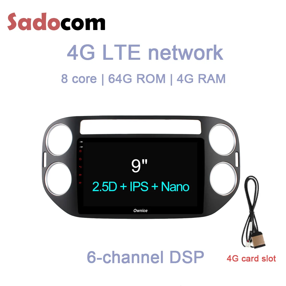 DSP ips 9 &quot4 Гб ОЗУ 64 ПЗУ 4G LTE автомобильный dvd-плеер gps карта беспроводное радио Wi-Fi OBD2