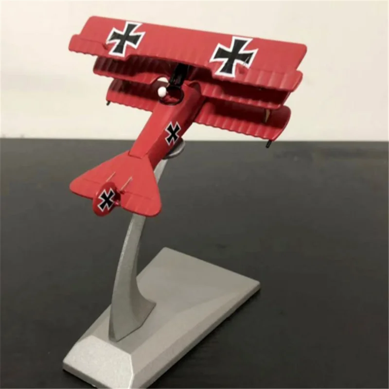 Коллекция 1: 172 масштаб WWI немецкий Fokker Dr. I Красный Барон три крыла модель самолета-истребителя Литой Сплав дисплей самолета