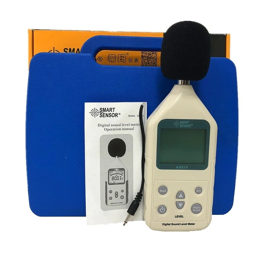 Шумомер AR814 цифровой с умным датчиком 30 ~ 31 5 дб 8 гц кгц|decibel meter|noise meterlevel meter |