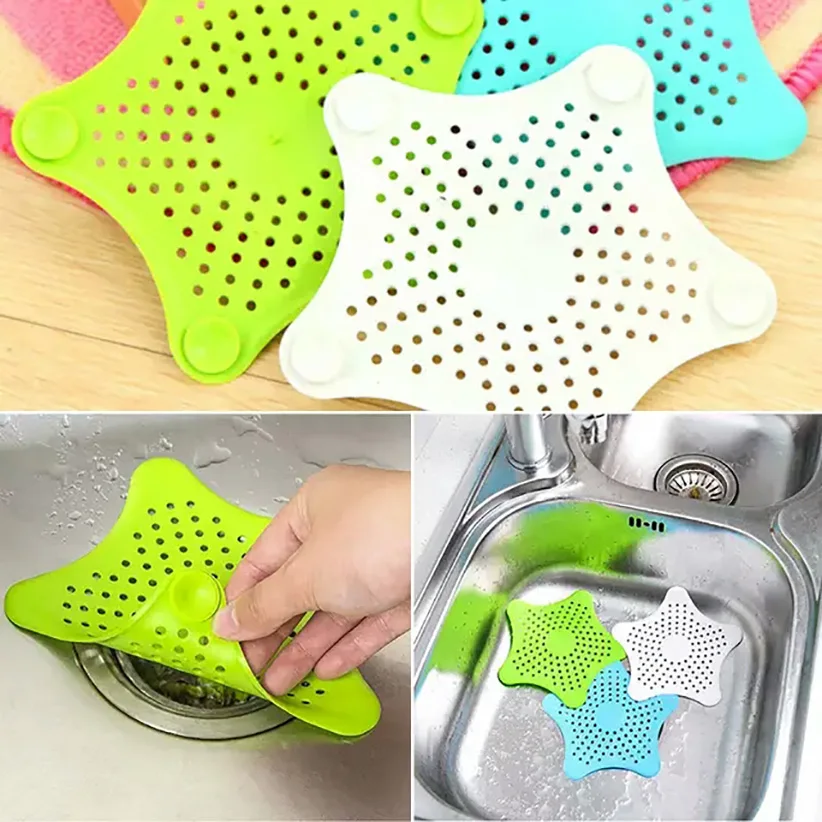 

Kitchen Silicone Sink Strainer Filter Anti-blocking Bathroom Sucker Floor Drains Shower Hair Strainer Kitchen Accessories