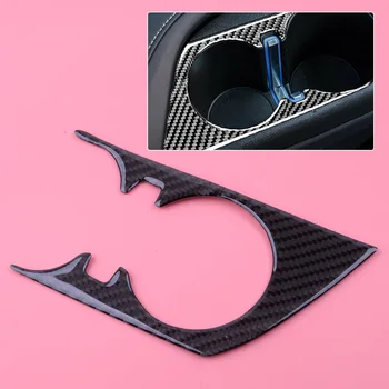 

Carbon Fiber Water Cup Holder Cover Trim Frame Styling Sticker Fit For Chevrolet Camaro 2016 2017 2018 2019