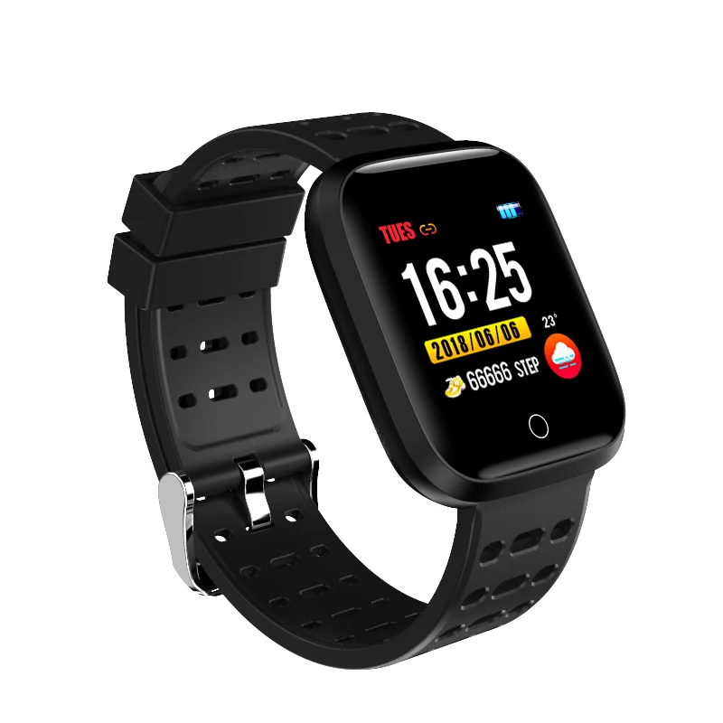 

Y18 Smartwatch IPS Color Touch Screen IP67 Waterproof Smart Watch Heart Rate Monitor Multiple Sport Modes Fitness Smart Bracelet