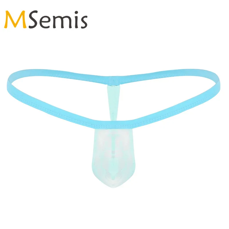 

Bikini G-string Thong Gay Swimwear Mens Swimsuit Lingerie Underwear Low Rise See Through Briefs Bulge Pouch Male Thongs Panties
