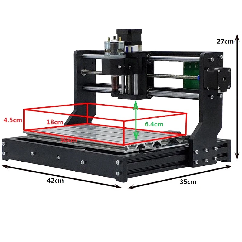 CNC 3018 PRO BM лазерный гравировальный станок для дерева с ЧПУ GRBL ER11 DIY гравировальный станок для дерева PCB PVC Mini CNC3018 гравер