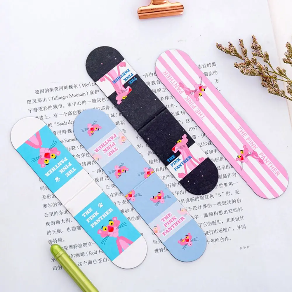 

1Pcs Magnetic Bookmarks Creative Student Book Folder Mini Book Flip Book Clip Kawaii Paper Label With Cute Pattern Stationery