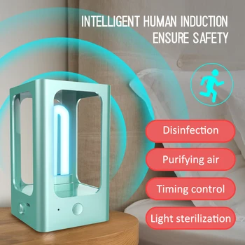 

2.5W 5V Smart Body Sensor UV Lamp Germicidal Disinfection UVC CFL LED Light Ultraviolet Sterilizer Mite Home Lamp