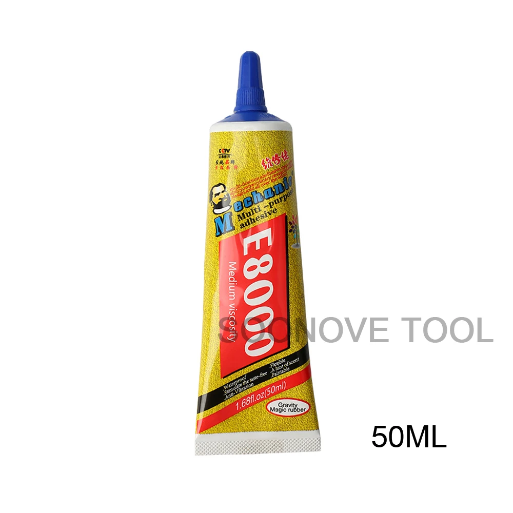 50ML MECHANIC E8000 Многоцелевой супер-клей для DIY ювелирных изделий стеклянные игрушки Кристалл Fix телефон экран ремонт герметик - Цвет: 50ML