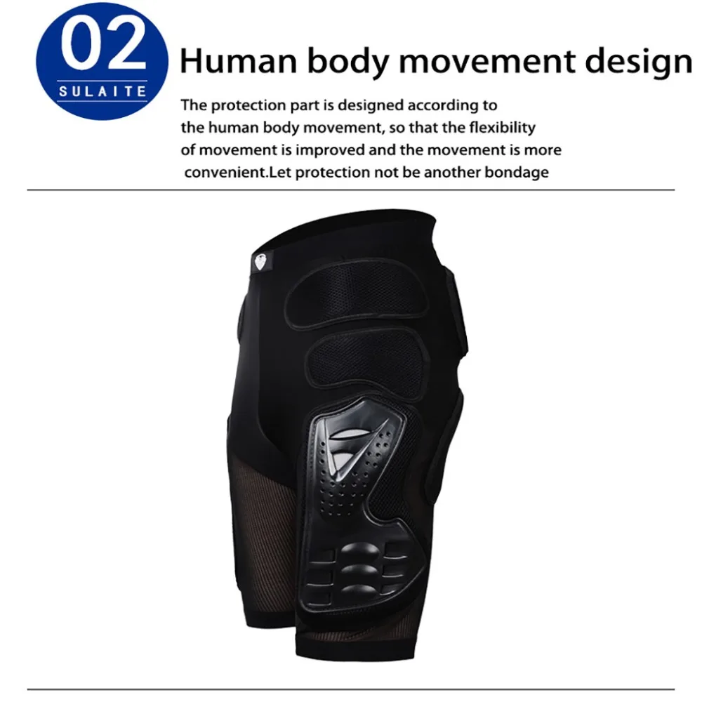Motorbike Protective Pants Body Shorts Gear for Motorcycle Motocross Racing Ski #4O10 (5)