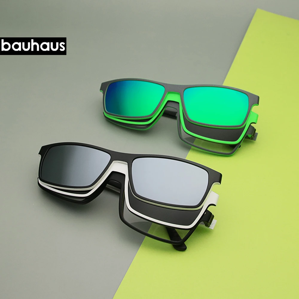 X3194 gafas de sol con Clip magnético polarizadas hombre y lentes graduadas para miopía, ópticas|De los hombres gafas Marcos| - AliExpress