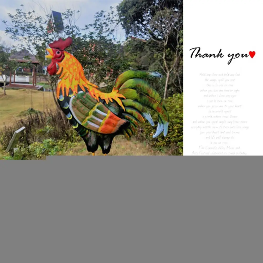 

Colorful Cock Outdoor Wind Sock Weather Vane Kit Home Rooster Wind Monitoring Needs Wind Indicator Garden Decoration