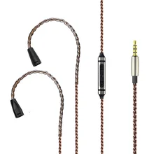 Headphone screen cable replacement line IE8 IE8I ie80 headphone cable with wheat line UE braided wire