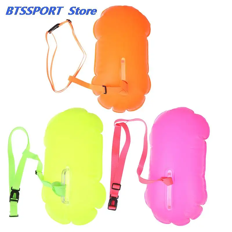 Swimming Buoy PVC Inflatable Signal Drift Bag Air Dry Tow Bag 1PC