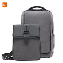 Оригинальная сумка Xiaomi Youpin модная Водонепроницаемая съемная передняя сумка мужской вместительный рюкзак 2 в 1 дорожная сумка для ноутбука