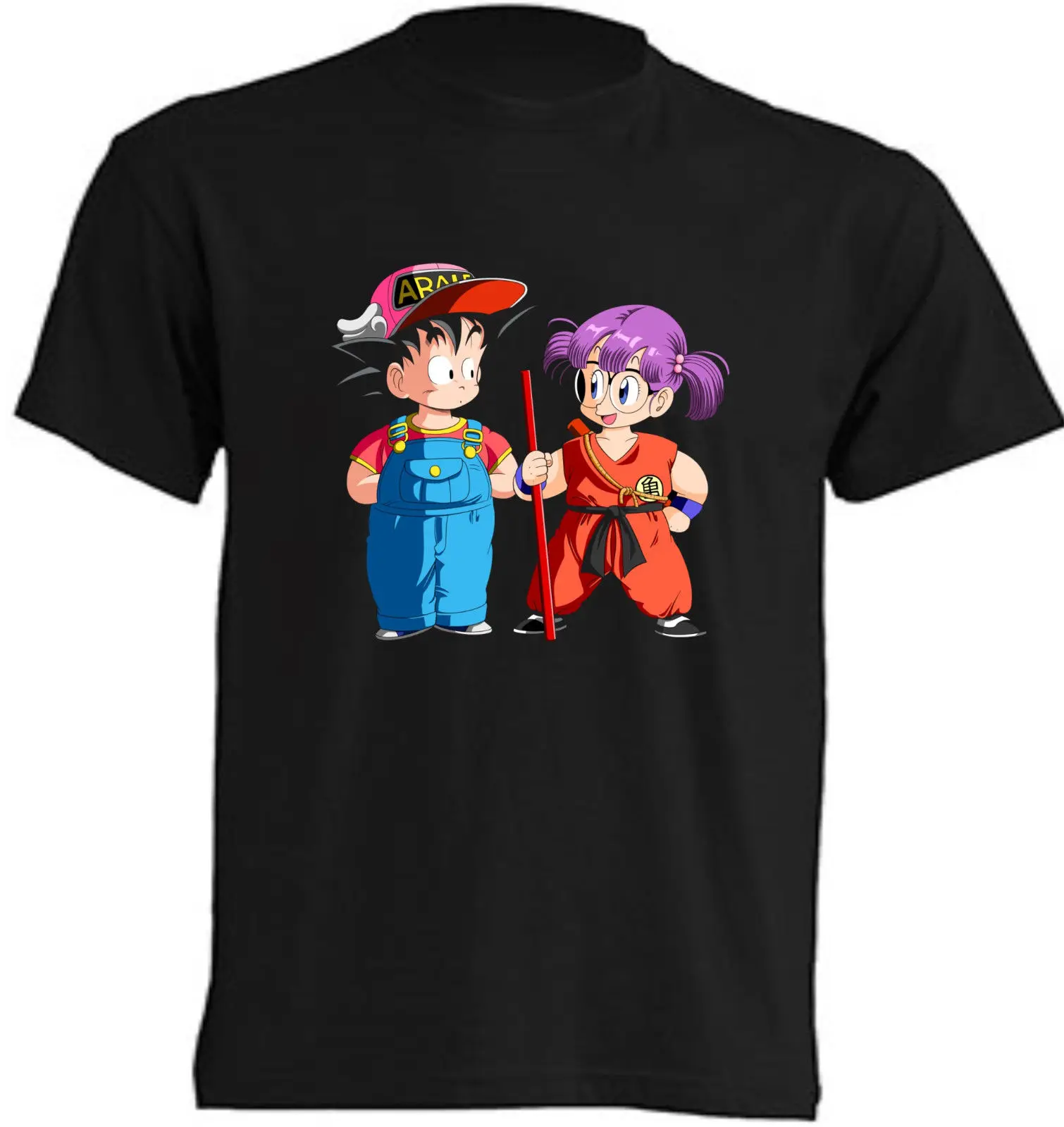 Camiseta-Arale Y Goku Travestidos, футболка-Ninos Y Adultos, летняя хлопковая футболка с коротким рукавом, уличная одежда