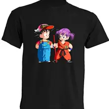 Camiseta-Arale Y Goku Travestidos, футболка-Ninos Y Adultos, летняя хлопковая футболка с коротким рукавом, уличная одежда