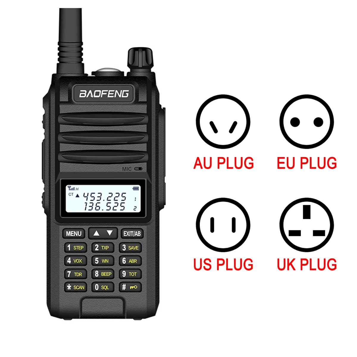 Walkie Talkie светодиодный дисплей профессиональный BF-UVF10 двухстороннее радио Comunicador HF трансивер Радиостанция 15 км Диапазон разговора