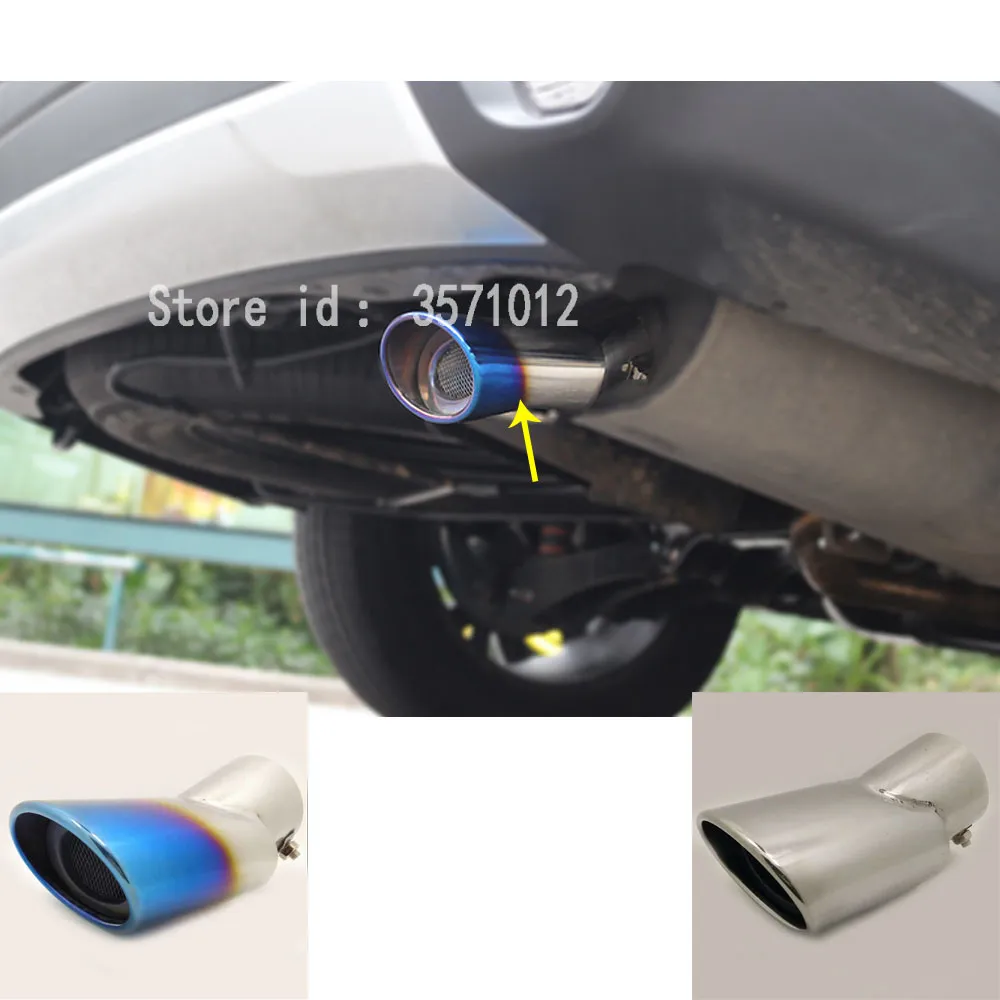 

Car Muffler End Black Pipe Dedicate Stainless Steel Exhaust Tip Tail Outlet 1pcs For Mitsubishi Outlander 2016 2017 2018 2019