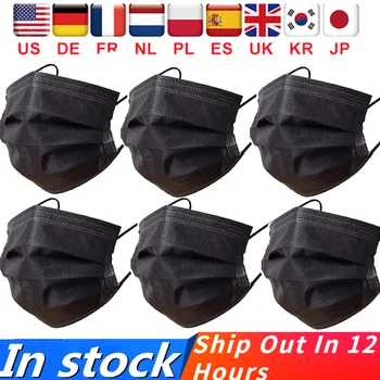 

Disposable Surgical Mask 3 Layer Filter Safe Breathable Medical Masks Breathable Dust Earloops Face Masks Medical Fast Delivery