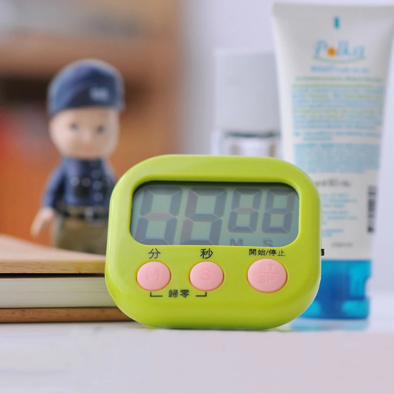 

Digital kitchen timing kitchen baking timer large LCD screen magnetic backup bracket student stopwatch reminder timer