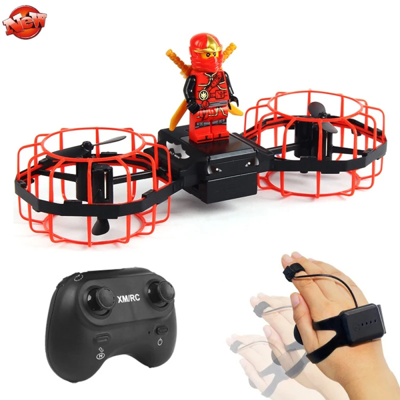 Remote Hand Gesture Watch Control Drone Kit 2.4G 3 Controller 360 Degree Rotation Stunt Altitude Hold RC UAV With Lighting |