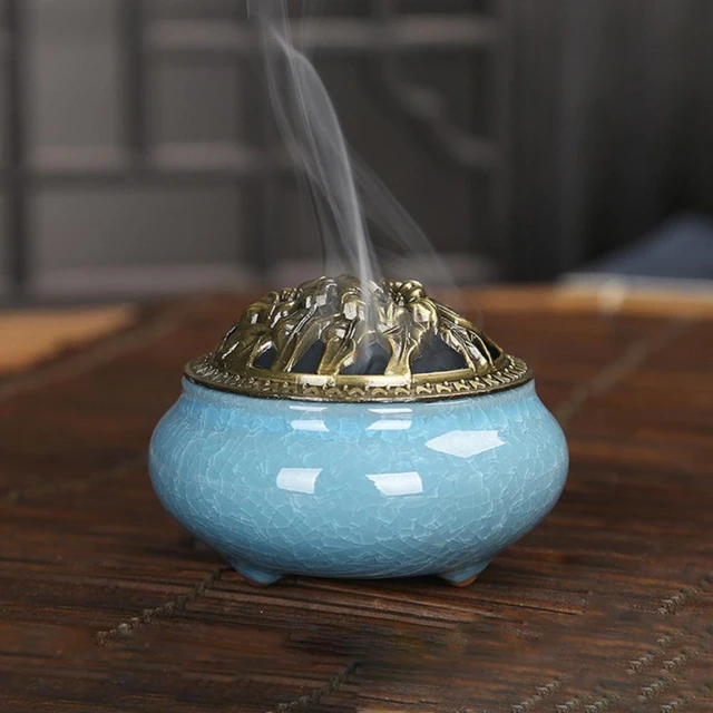 Ceramic Incense Burner - Ceramic Palo Santo Incense Burner - Creative  Ceramic Incense Holder - Vintage Incense Holder Home