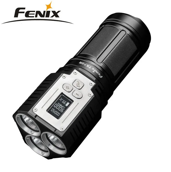 Fenix TK72R 9000 люмен 3x CREE XHP70 светодиодный цифровой O дисплей перезаряжаемый прожектор