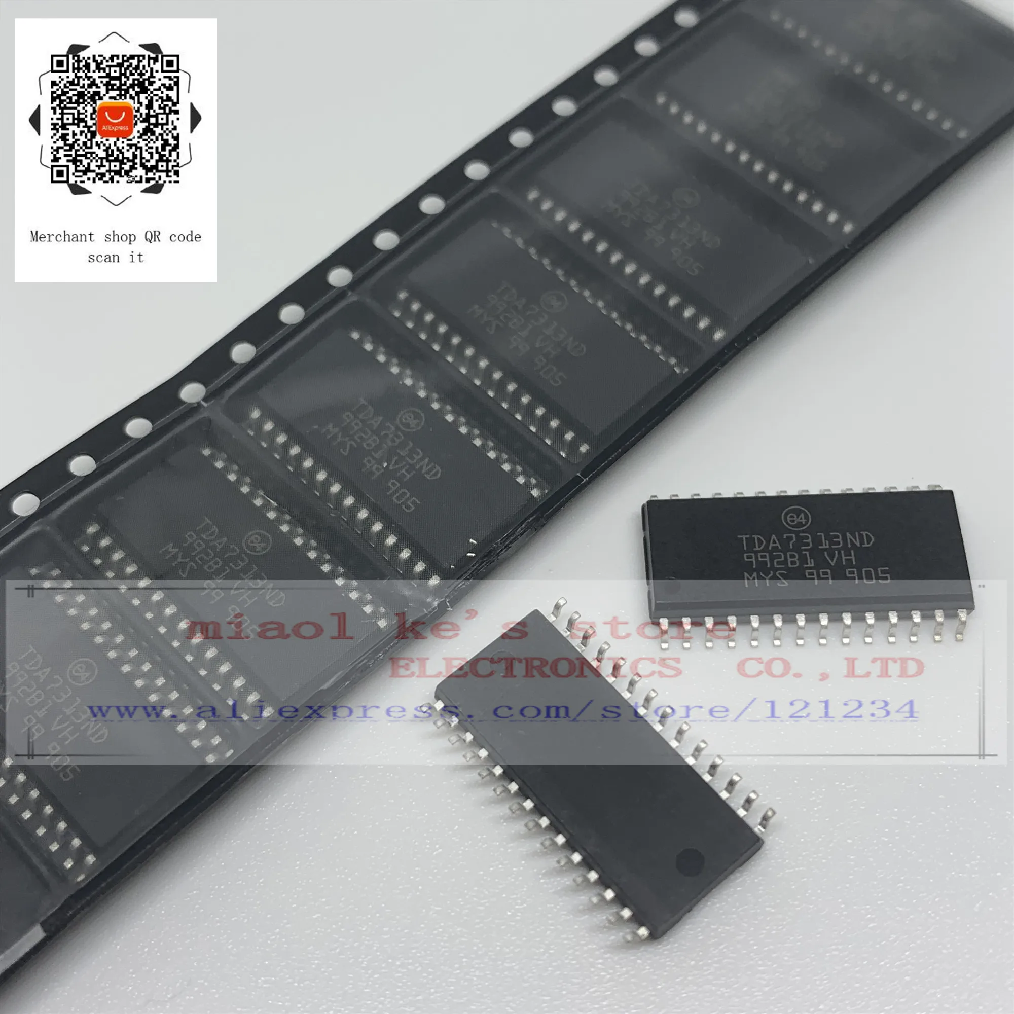 100%New original: TDA7313ND TDA7313N TDA7313D TDA7313 SOP28 Digital Stereo Audio Controller IC