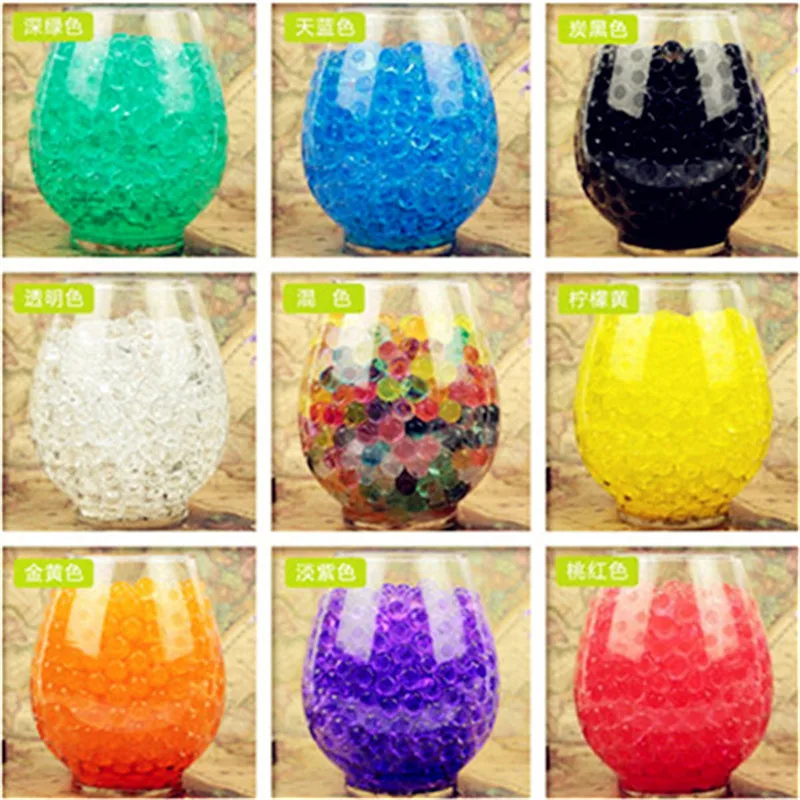 5000PCSMixedColorCrystalSoilPlantFlowerJellyMudWaterBead