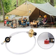 

Hot Sale Outdoor Camping Gas Stove Propane Refill Adapter Lp Gas Flat Cylinder Tank Coupler ​Adapte With Pressure Relief Valve
