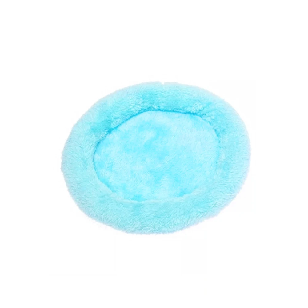 S Blue Warm Soft Velvet Cotton Small Pet Winter Pad Hamster Plush Bed Guinea Pig Cage House Mat Hedgehog Nest Squirrel Chinchilla Home - Цвет: S Blue