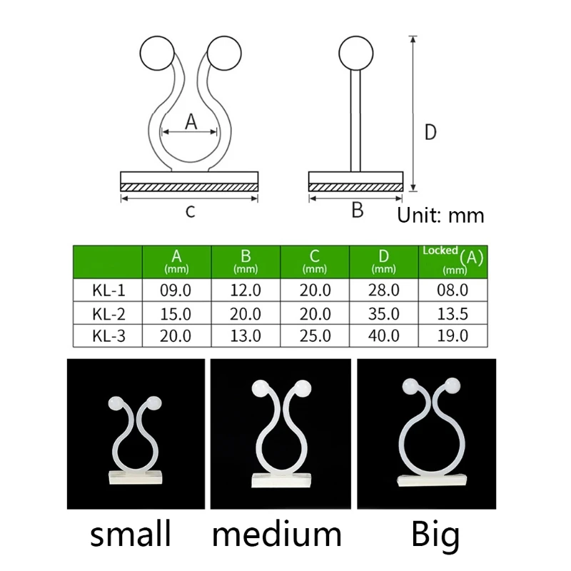 

100pcs Plant Climbing Wall Fixture Clips Invisible Vines Sticky Hook Fixer Decor