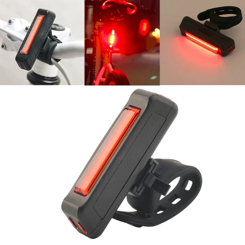 USB перезаряжаемое освещение для велосипеда велосипедный фонарь задний фонарь Красный Портативный аксессуары