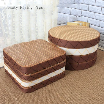 

Japanese-style futon cushion thick tatami tea ceremony meditation mat meditating mat worship pad Buddha pad home rattan cushion
