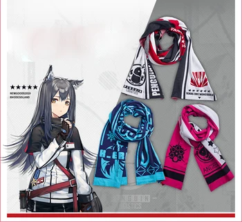 

Anime Game Arknights Texas SliverAsh Exusiai Cosplay Autumn Winter Neckerchief Warm Fashion scarf Student muffler Gift