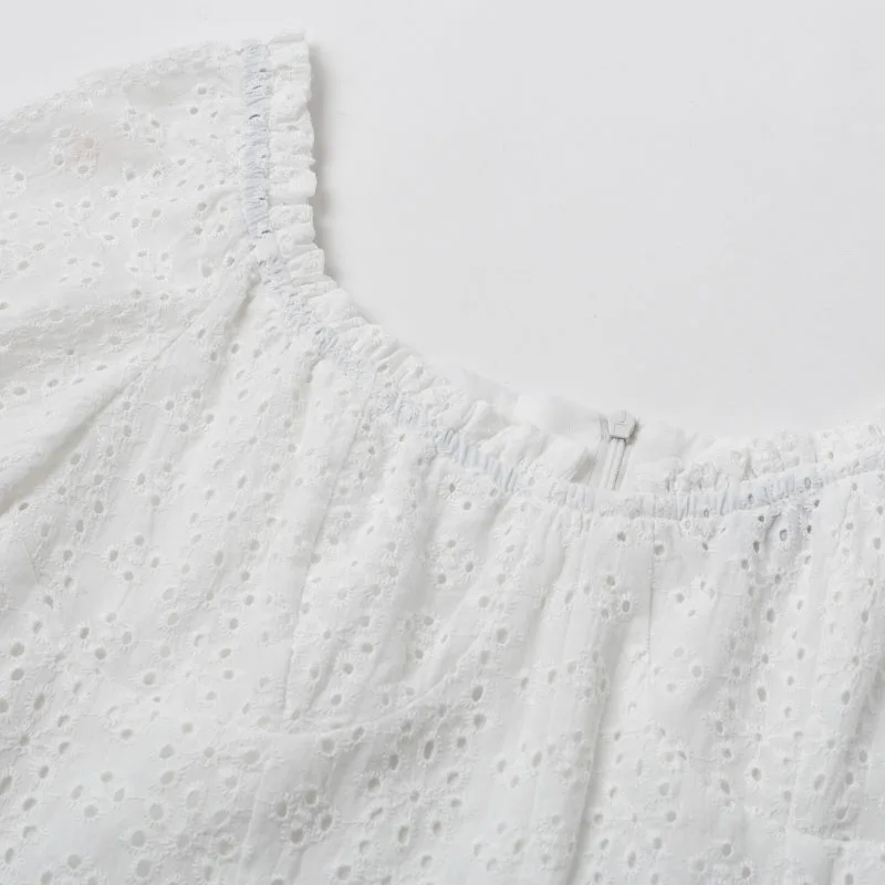 Conmoto/осенне-зимнее винтажное платье белого цвета; женские вечерние платья с оборками; пышные женские мини-платья с вырезами; vestidos