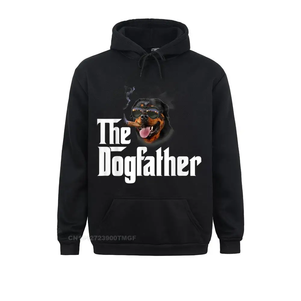 Hoodies Mens The Dogfather Rottweiler Funny Dog Owner Gift Dog Lover T-Shirt__20233 Mother Day Long Sleeve  Men Sweatshirts Casual Clothes Coupons Mens The Dogfather Rottweiler Funny Dog Owner Gift Dog Lover T-Shirt__20233black