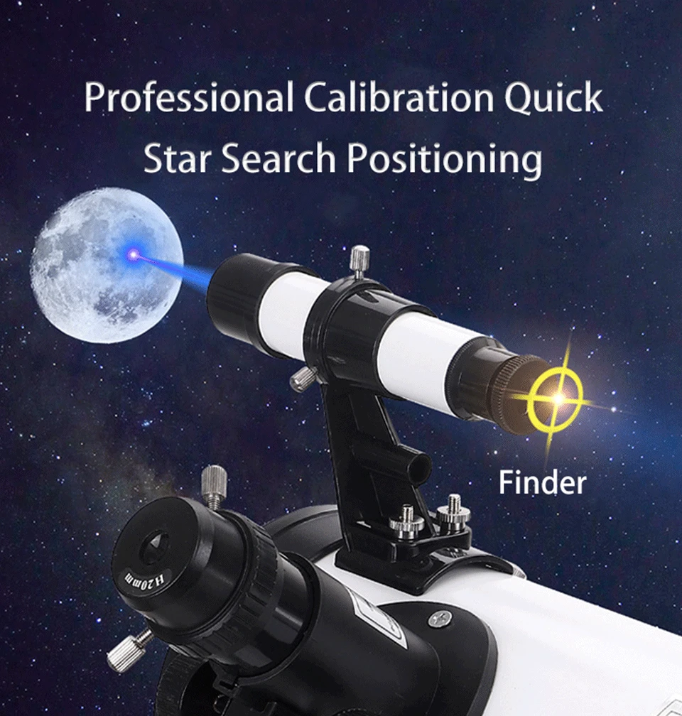 Outdoor Travel Telescope Astronomical Telescope High-Definition Night Vision Deep Space Professional Students Children Beginners Entry Star View Moon and Planet 
