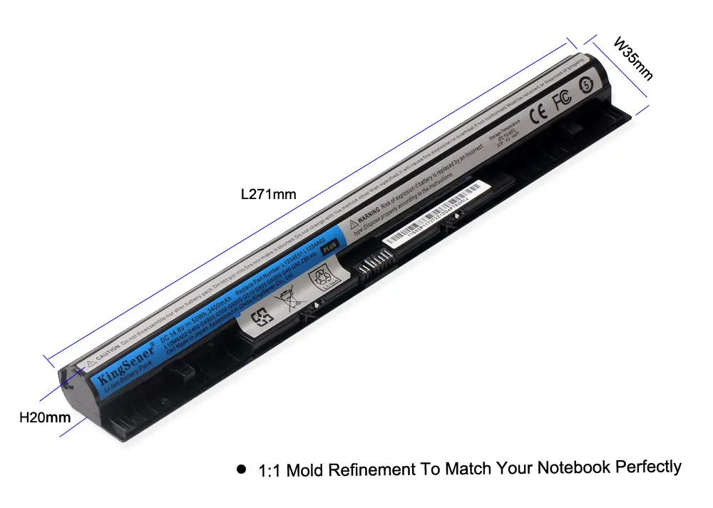 KingSener L12S4E01 l12M4E01 Батарея для lenovo G400S G410S G500 G500S G510S G405S G505S S510P Z710 L12L4A02 L12L4E01 L12S4A02